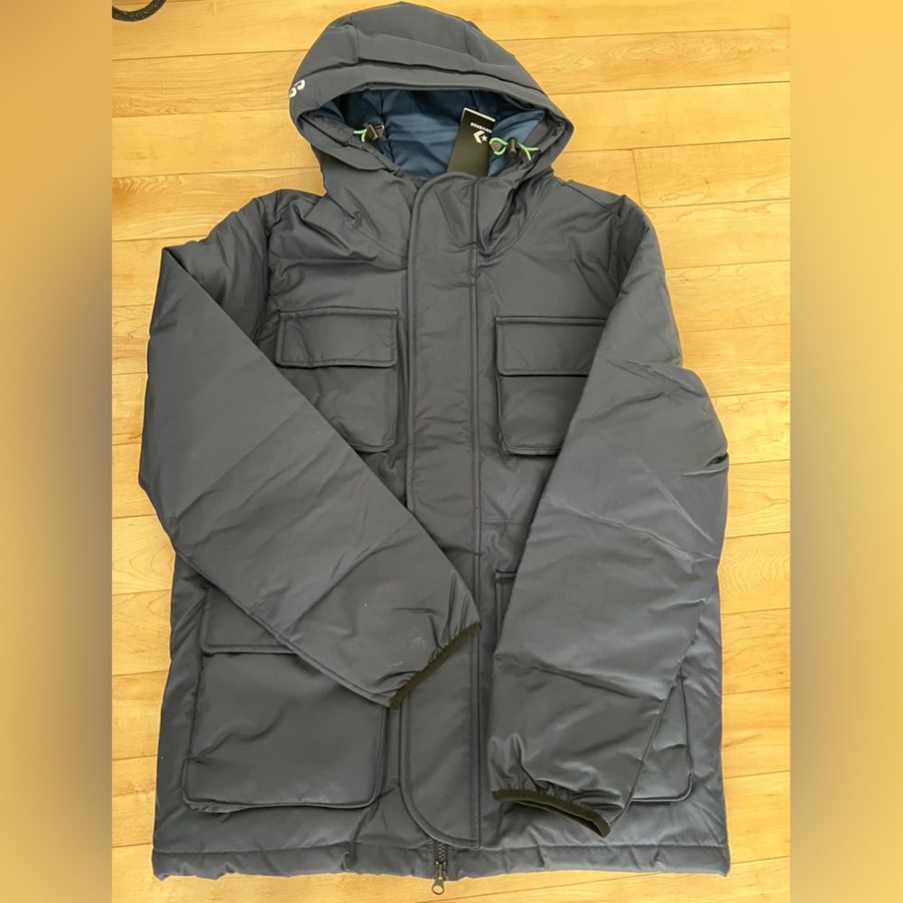 Thick snow coat